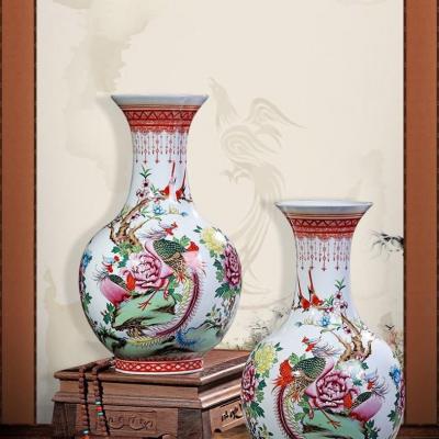 BÌNH VẼ TAY HỌA TIẾT PHƯỢNG HOÀNG – HOA MẪU ĐƠN